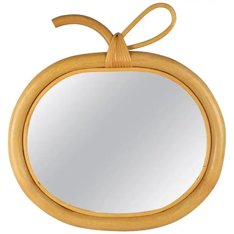 Pumpkin Rattan Mirror MR334146